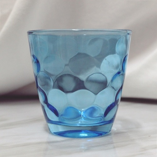 캔들용기 - 물방울 글라스 ( 블루 ) ( 약 250ml )