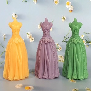 수제몰드 - 벨라인 통통 웨딩 결혼 드레스 1구 실리콘 틀